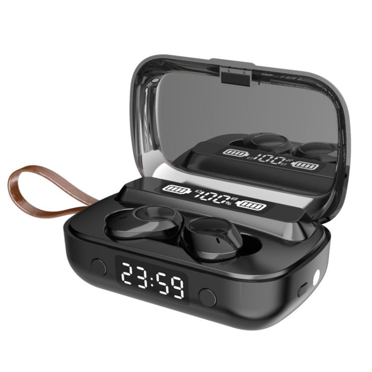 หูฟังบลูทูธ A13 TWS CVC8.0 และ DSP ระบบตัดเสียงรบกวนคู่แบบสัมผัส พร้อมกล่องชาร์จ รองรับจอแสดงผลดิจิทัล LED, นาฬิกา, ไฟฉาย, การโทร HD, Siri และ Power Bank, A13