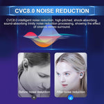 F9-8 TWS หูฟังบลูทูธตัดเสียงรบกวน CVC8.0 แบบสัมผัสขนาดเล็ก พร้อมกล่องชาร์จ รองรับจอแสดงพลังงาน LED 3 หน้าจอ & ที่วางโทรศัพท์ & โทร & ผู้ช่วยเสียง, F9-8