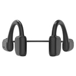 หูฟังบลูทูธ G1 5.0 แบบสวมที่หูสำหรับกีฬา ระบบนำเสียงผ่านกระดูก, G1 (สีดำ)