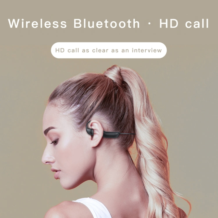 หูฟังบลูทูธ G100 5.0 แบบสวมหูสำหรับกีฬา กันน้ำ ระบบนำเสียงผ่านกระดูก, G100