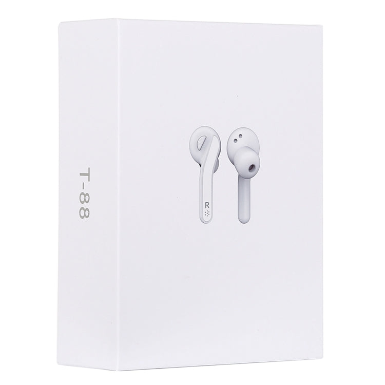 หูฟังสเตอริโอบลูทูธ T-88 TWS V5.0 พร้อมกล่องชาร์จแม่เหล็ก