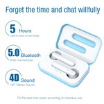 หูฟังไร้สาย X26 TWS Bluetooth 5.0 แบบสัมผัส พร้อมกล่องชาร์จแม่เหล็ก, รองรับผู้ช่วยเสียงและการโทร, สีชมพู, น้ำเงิน, ขาว