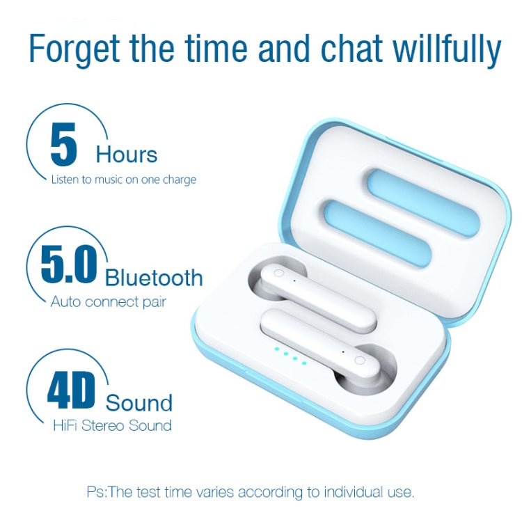 หูฟังไร้สาย X26 TWS Bluetooth 5.0 แบบสัมผัส พร้อมกล่องชาร์จแม่เหล็ก, รองรับผู้ช่วยเสียงและการโทร, สีชมพู, น้ำเงิน, ขาว