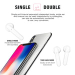 หูฟังไร้สาย X26 TWS Bluetooth 5.0 แบบสัมผัส พร้อมกล่องชาร์จแม่เหล็ก, รองรับผู้ช่วยเสียงและการโทร, สีชมพู, น้ำเงิน, ขาว
