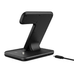 Z5 ชาร์จไร้สายแม่เหล็กตั้งตรง Qi สำหรับโทรศัพท์มือถือ, Apple Watch และ AirPods / Xiaomi Redmi AirDots พร้อมไฟวงแหวนสัมผัส, Z5