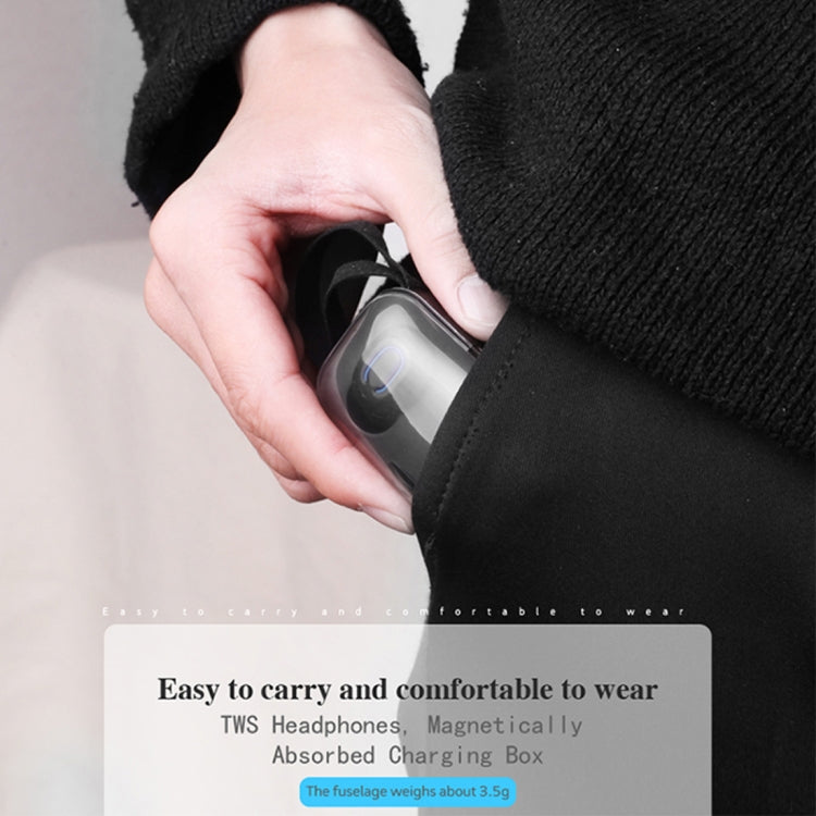 TI8S TWS หูฟังสเตอริโอไร้สาย Bluetooth 5.0 สวยงาม พร้อมกล่องชาร์จ