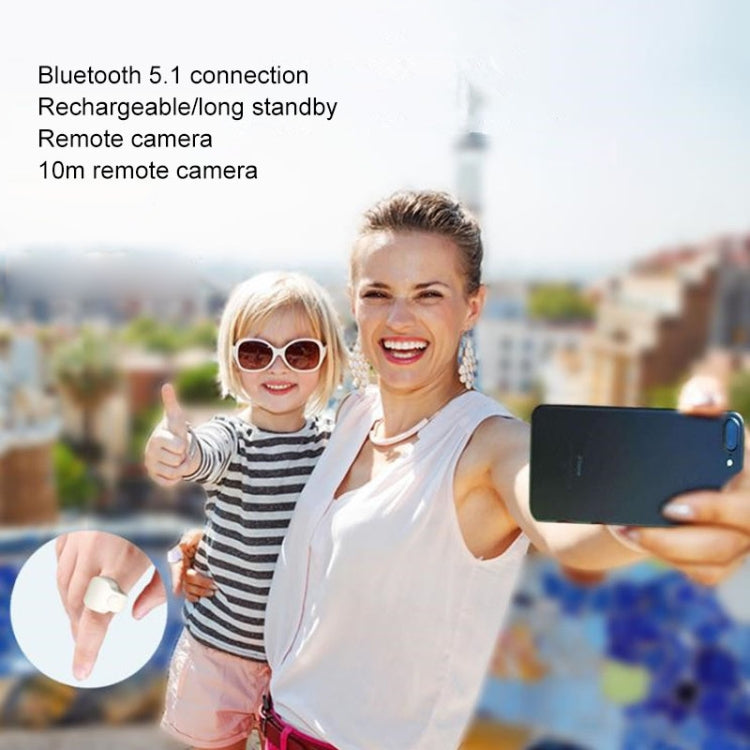 EPSK-010 รีโมทคอนโทรลกล้องโทรศัพท์ Bluetooth 5.1 สำหรับเซลฟี่แบบสวมแหวน