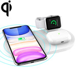 A04 ชาร์จไร้สายมัลติฟังก์ชัน 3 in 1 มาตรฐาน Qi สำหรับโทรศัพท์มือถือ, iWatch และ AirPods