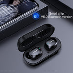 awei T13 TWS หูฟังบลูทูธ V5.0 ไร้สายแท้สำหรับกีฬา พร้อมกล่องชาร์จ
