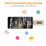Richwell แฟลชไดรฟ์โลหะ 3 in 1 128G Type-C + 8 พิน + USB 3.0 แบบดัน-ดึง พร้อมฟังก์ชัน OTG