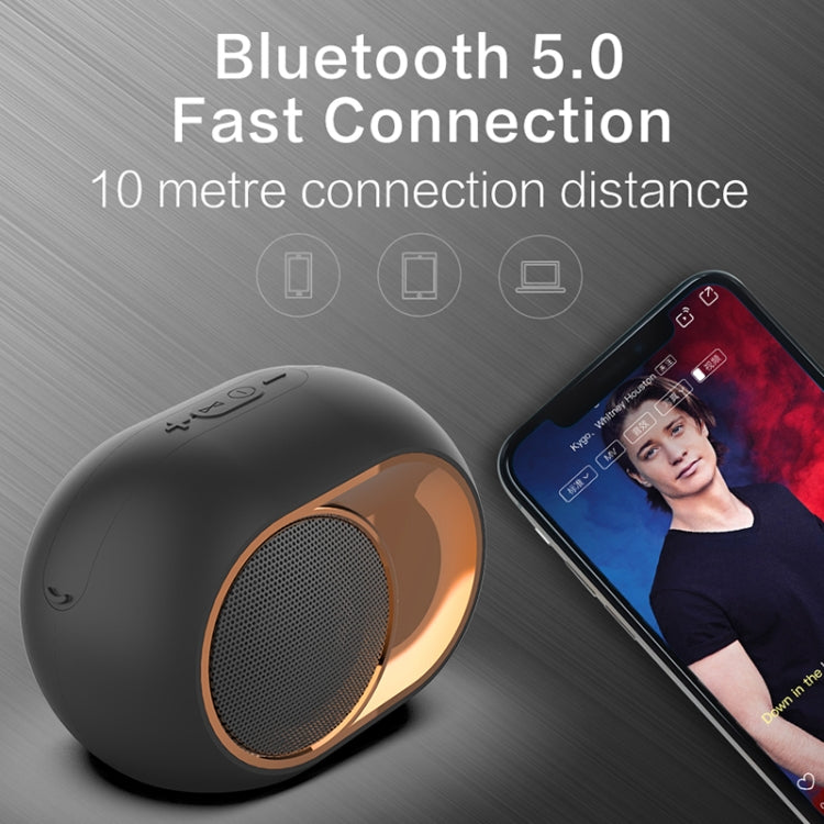ลำโพงบลูทูธไร้สาย X6 TWS 5W กันน้ำสำหรับใช้งานกลางแจ้ง รองรับแฮนด์ฟรี / USB / AUX / การ์ด TF