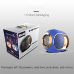 ลำโพงบลูทูธไร้สาย X6 TWS 5W กันน้ำสำหรับใช้งานกลางแจ้ง รองรับแฮนด์ฟรี / USB / AUX / การ์ด TF