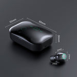 M7 TWS V5.0 หูฟังบลูทูธสเตอริโอไร้สายสองข้างพร้อมกล่องชาร์จและจอดิจิทัล
