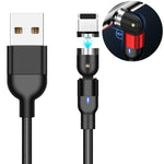 สายชาร์จแม่เหล็กถักไนลอน USB เป็น 8 Pin ความยาว 2 เมตร 2A Output