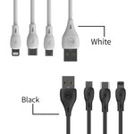 สายชาร์จและซิงค์ข้อมูล WK WDC-072 USB เป็น 8 Pin ความยาว 1 เมตร 2.1A