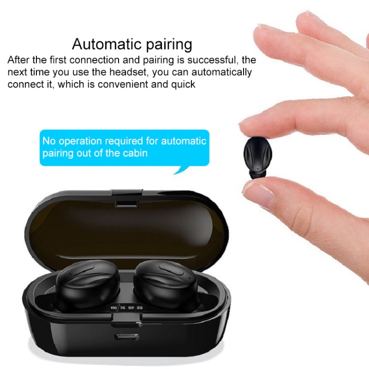 XG13 หูฟังบลูทูธสเตอริโอไร้สายขนาดเล็ก Bluetooth 5.0 TWS