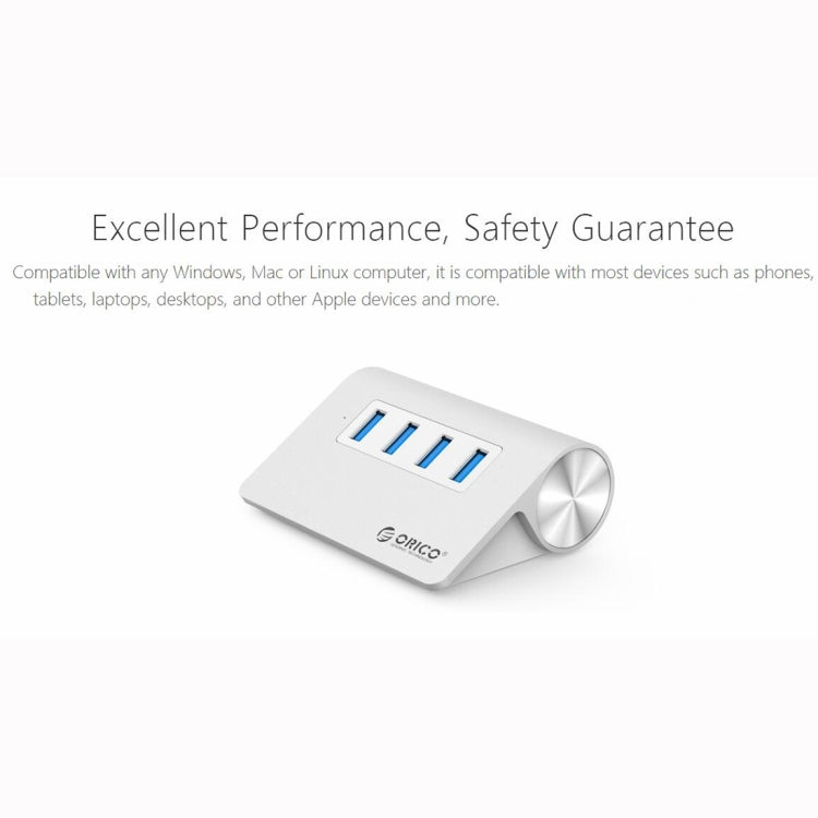 อะแดปเตอร์ HUB ORICO M3H4-V1 อลูมิเนียมอัลลอย 4 พอร์ต USB 3.0 รุ่น M3H4-V1