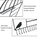 Birdcage Shape Ear Stud Earrings Bracelet Pendant Necklace Jewelry Display Storage Rack
