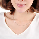 สร้อยคอแฟชั่นบุคลิกภาพแบบโซ่กระดูกงูชุบเงิน 1MM (ความยาวเงิน: 30 นิ้ว), ความยาว: 30 นิ้ว