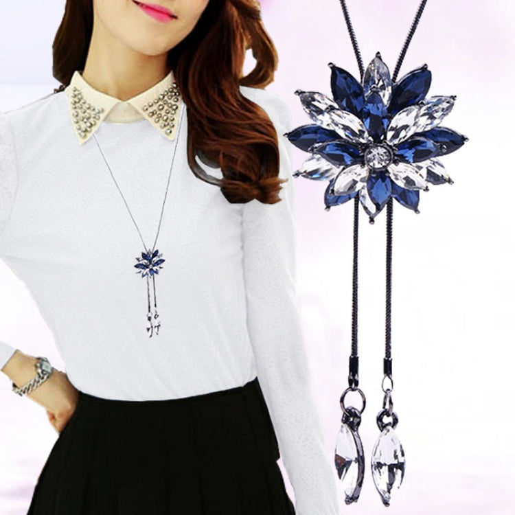 สร้อยคอเสื้อกันหนาวดอกไม้สวยงามสำหรับผู้หญิง แฟชั่นฤดูร้อน