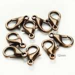 อุปกรณ์เครื่องประดับ DIY ก้ามปูโลหะผสมคุณภาพสูง 12 มม. 1000 ชิ้น