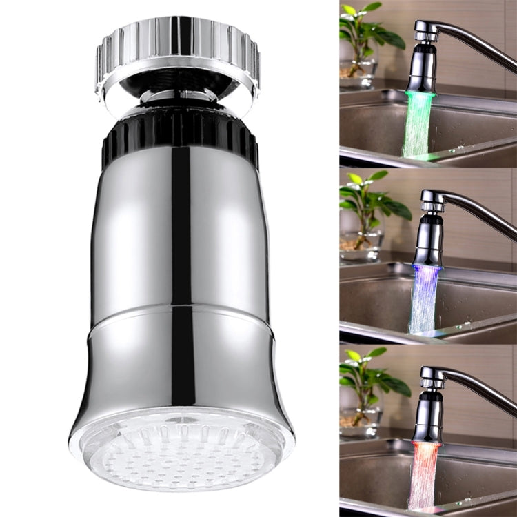 ไฟก๊อกน้ำ LED RGB พร้อมเซ็นเซอร์วัดอุณหภูมิ รุ่น SDF2-B5 ขนาด 78 x 30 มม. ขั้วต่อ 22 มม. สีเงิน