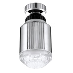 SDF-B5 ไฟก๊อกน้ำ LED RGB พร้อมเซ็นเซอร์อุณหภูมิ ABS 1 LED ขนาด: 75 x 37มม. อินเทอร์เฟซ: 22มม. (สีเงิน) SDF-B5