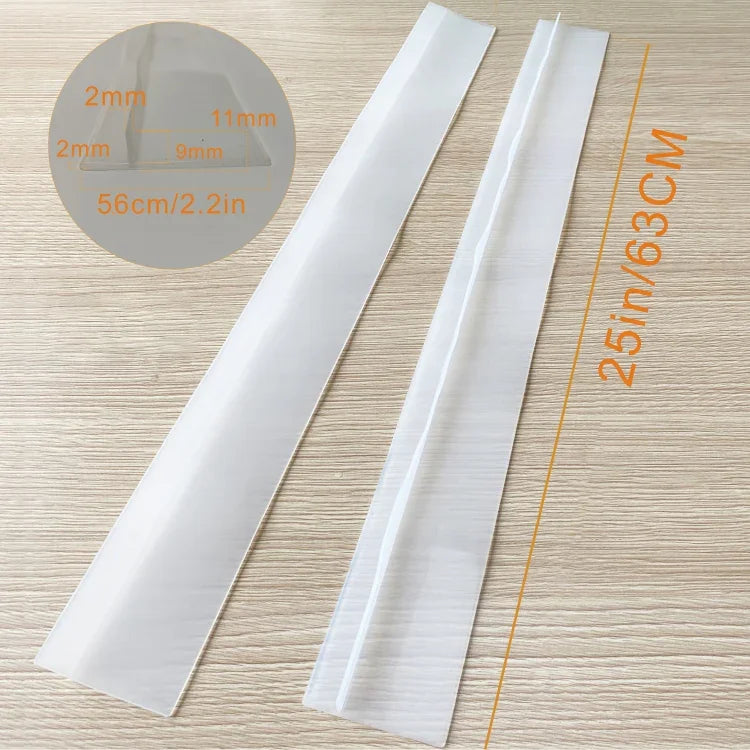 แถบกันฝุ่นกันน้ำสำหรับเตาแก๊ส 2 ชิ้น ขนาด 25 นิ้ว สีดำ