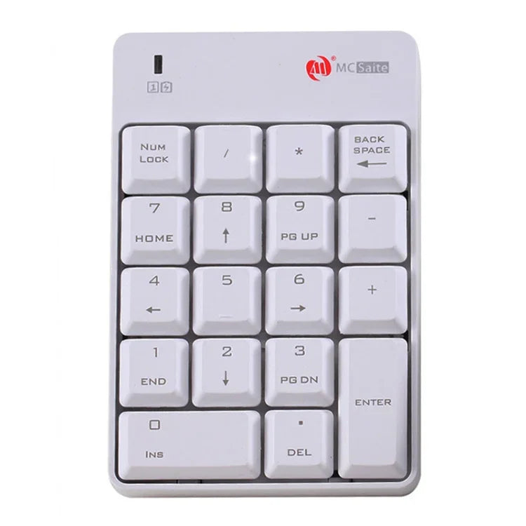MC Saite SK-51AG คีย์บอร์ดตัวเลขไร้สาย 2 in 1 2.4G USB พร้อมเครื่องคิดเลขขนาดเล็กสำหรับแล็ปท็อปและพีซีตั้งโต๊ะ, SK-51AG