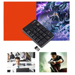 MC Saite SK-51AG คีย์บอร์ดตัวเลขไร้สาย 2 in 1 2.4G USB พร้อมเครื่องคิดเลขขนาดเล็กสำหรับแล็ปท็อปและพีซีตั้งโต๊ะ, SK-51AG