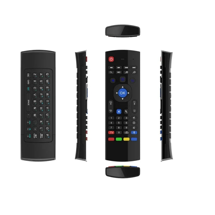 รีโมทคอนโทรลคีย์บอร์ดไร้สาย MX3-M Air Mouse 2.4G พร้อมไมโครโฟน สำหรับ Android TV Box / Mini PC, Air Mouse พร้อมไมค์