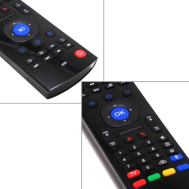 รีโมทคอนโทรลคีย์บอร์ดไร้สาย MX3-M Air Mouse 2.4G พร้อมไมโครโฟน สำหรับ Android TV Box / Mini PC, Air Mouse พร้อมไมค์