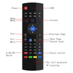 รีโมทคอนโทรลคีย์บอร์ดไร้สาย MX3-M Air Mouse 2.4G พร้อมไมโครโฟน สำหรับ Android TV Box / Mini PC, Air Mouse พร้อมไมค์