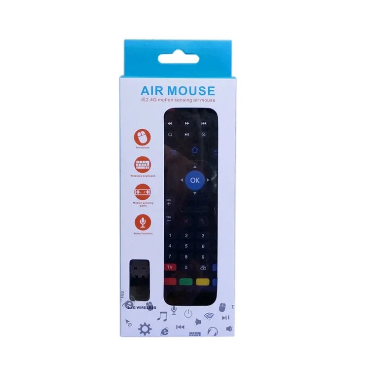 รีโมทคอนโทรลคีย์บอร์ดไร้สาย MX3-M Air Mouse 2.4G พร้อมไมโครโฟน สำหรับ Android TV Box / Mini PC, Air Mouse พร้อมไมค์