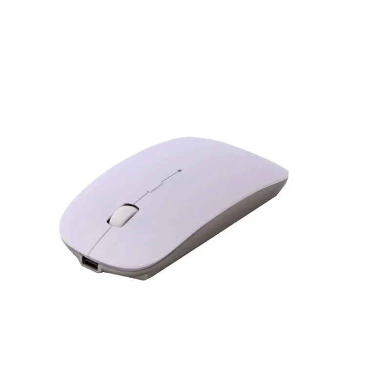 MC-008 เมาส์ไร้สาย Bluetooth 3.0 ชาร์จแบตเตอรี่ สำหรับแล็ปท็อปและโทรศัพท์มือถือระบบ Android, MC-008 (ขาว), MC-008 (ทอง)