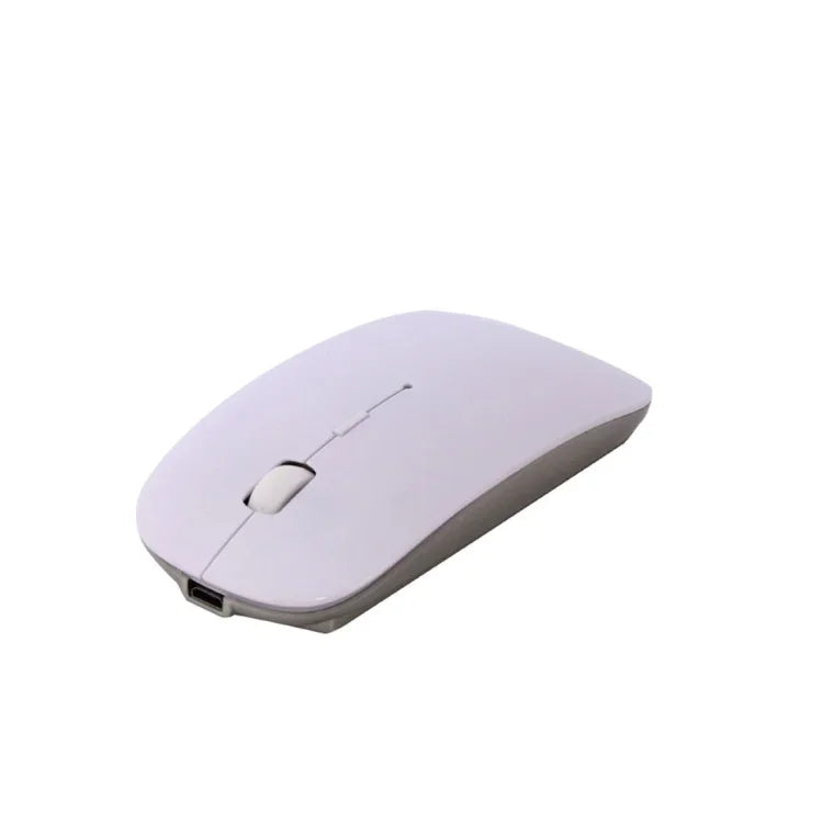 MC-008 เมาส์ไร้สาย Bluetooth 3.0 ชาร์จแบตเตอรี่ สำหรับแล็ปท็อปและโทรศัพท์มือถือระบบ Android, MC-008 (ขาว), MC-008 (ทอง)