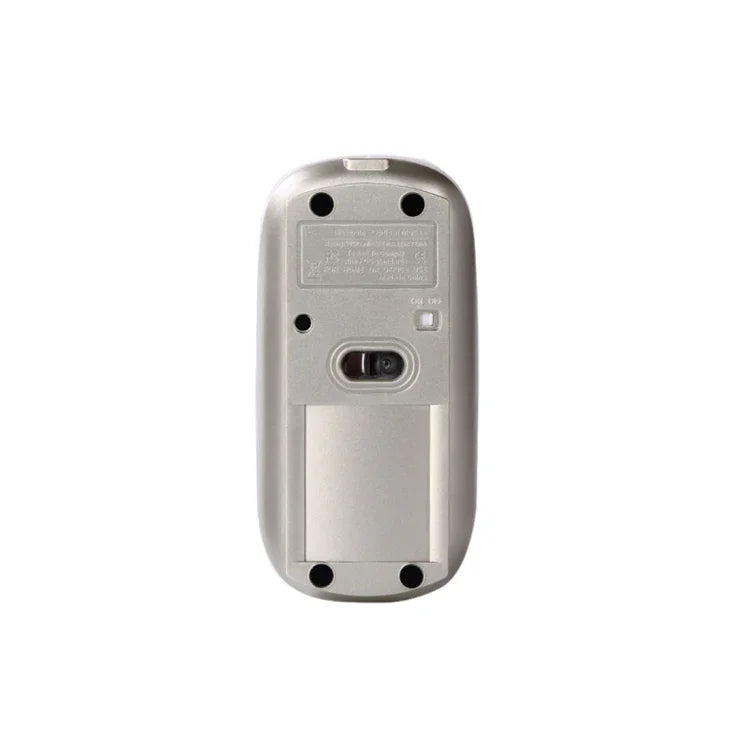 MC-008 เมาส์ไร้สาย Bluetooth 3.0 ชาร์จแบตเตอรี่ สำหรับแล็ปท็อปและโทรศัพท์มือถือระบบ Android, MC-008 (ขาว), MC-008 (ทอง)