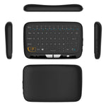 คีย์บอร์ดไร้สาย H18 2.4GHz Mini Air Mouse QWERTY พร้อมทัชแพดและระบบสั่น สำหรับ PC, TV, คีย์บอร์ดไร้สาย H18
