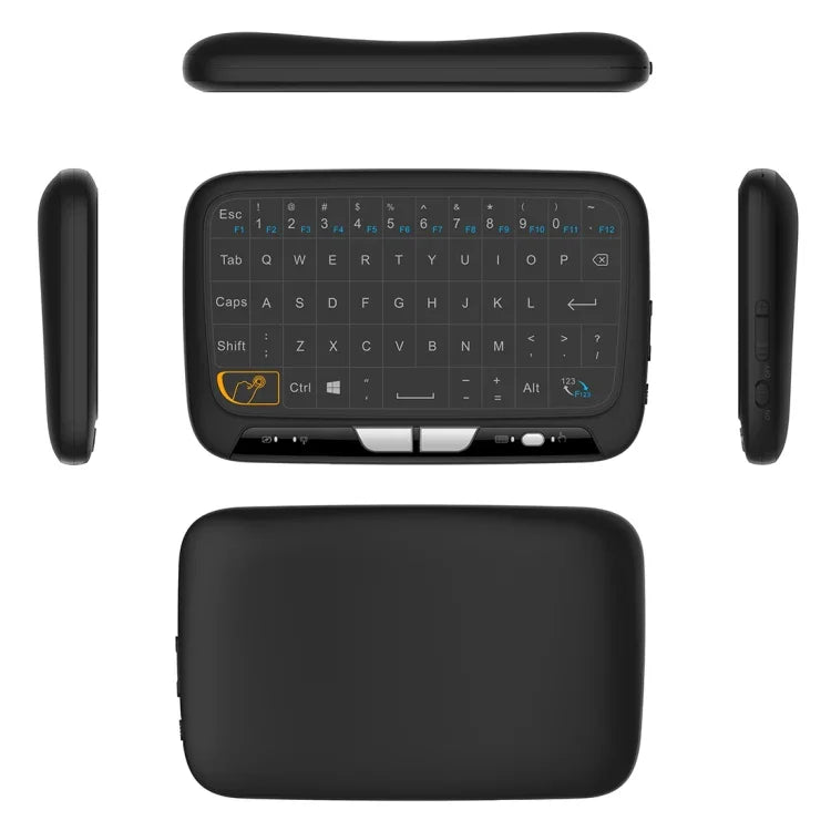 คีย์บอร์ดไร้สาย H18 2.4GHz Mini Air Mouse QWERTY พร้อมทัชแพดและระบบสั่น สำหรับ PC, TV, คีย์บอร์ดไร้สาย H18