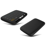 คีย์บอร์ดไร้สาย H18 2.4GHz Mini Air Mouse QWERTY พร้อมทัชแพดและระบบสั่น สำหรับ PC, TV, คีย์บอร์ดไร้สาย H18