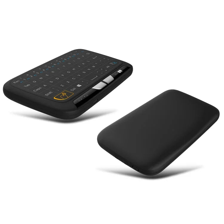 คีย์บอร์ดไร้สาย H18 2.4GHz Mini Air Mouse QWERTY พร้อมทัชแพดและระบบสั่น สำหรับ PC, TV, คีย์บอร์ดไร้สาย H18