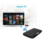 คีย์บอร์ดไร้สาย H18 2.4GHz Mini Air Mouse QWERTY พร้อมทัชแพดและระบบสั่น สำหรับ PC, TV, คีย์บอร์ดไร้สาย H18