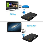 คีย์บอร์ดไร้สาย H18 2.4GHz Mini Air Mouse QWERTY พร้อมทัชแพดและระบบสั่น สำหรับ PC, TV, คีย์บอร์ดไร้สาย H18