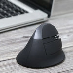 DELUX M618 เมาส์แนวตั้งไร้สาย 2.4G 2400DPI USB ชาร์จไฟได้ ดีไซน์ตามหลักสรีรศาสตร์ สีเทา M618