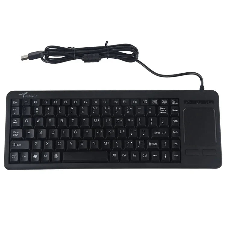 DS-8800 คีย์บอร์ดทัชแพดมีสาย USB ป้องกันน้ำกระเซ็น สลักตัวอักษรด้วยเลเซอร์ ความยาวสาย: 1.5m, DS-8800 USB