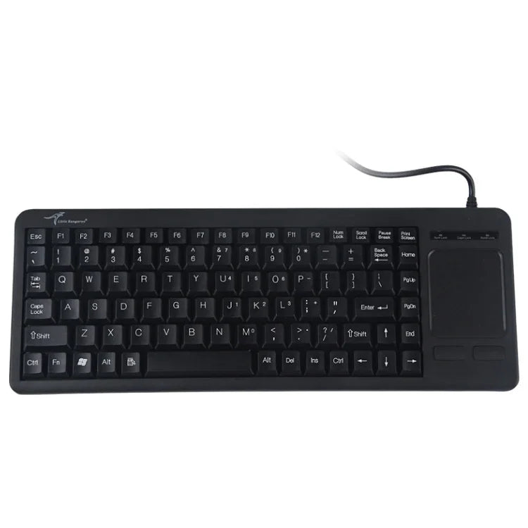 DS-8800 คีย์บอร์ดทัชแพดมีสาย PS/2 ป้องกันน้ำกระเซ็น สลักตัวอักษรด้วยเลเซอร์ ความยาวสาย: 1.5m, DS-8800 PS/2