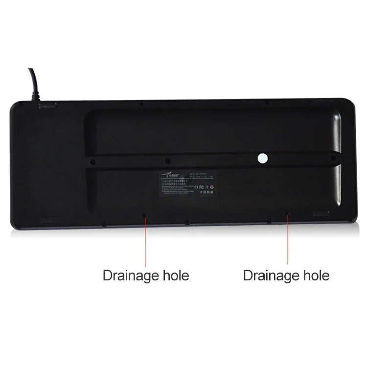 DS-8900 คีย์บอร์ดทรัคบอลมีสาย PS/2 ป้องกันน้ำกระเซ็น สลักตัวอักษรด้วยเลเซอร์ ความยาวสาย: 1.5m, DS-8900 PS/2