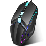 HXSJ S200 เมาส์เกมมิ่งมีสาย USB2.0 1600dpi ปรับได้ 4 ปุ่ม ไฟสีสันสดใส ความยาวสาย: 1.5m