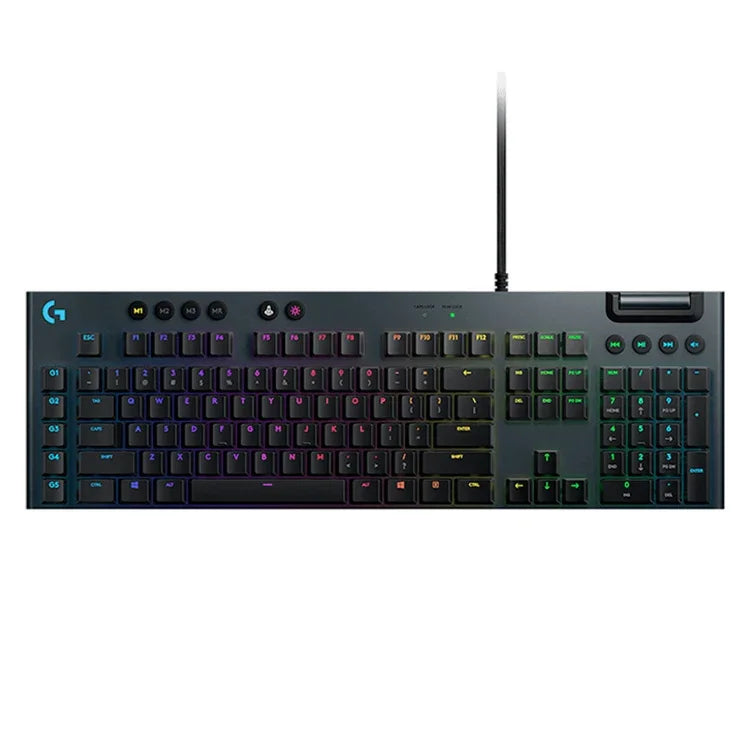 คีย์บอร์ดเกมมิ่งมีสายแบบกลไก Logitech G813 RGB (GL-Linear), ความยาว: 1.8m, G813