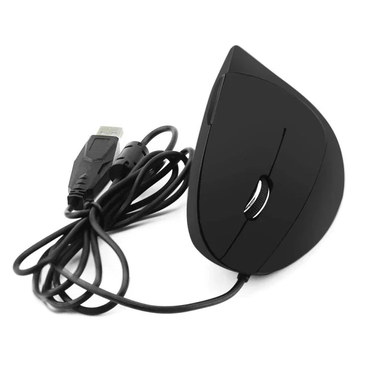 เมาส์แนวตั้งแบบมีสาย 2.4GHz แบบสามปุ่มสำหรับมือซ้าย รุ่นมีสาย CM0093, ความละเอียด: 1000DPI / 1200DPI / 1600DPI, ความยาวสาย: 1.7m, รุ่นมีสาย